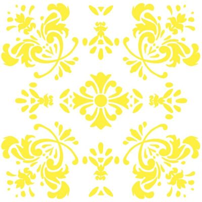 Virágos romantika - Sárga - csempematrica
