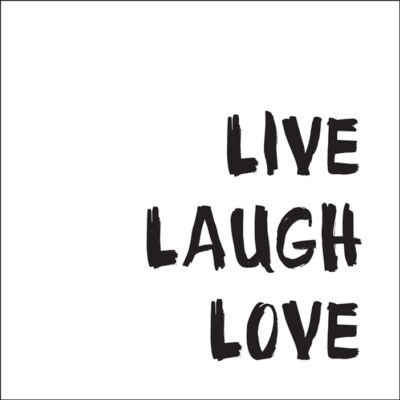 "Live laugh love" - csempematrica